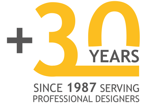 30 years serving profesional designers